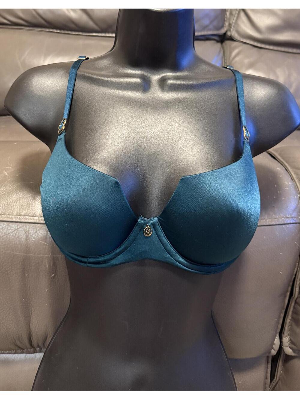 BRA Victoria's Secret Uplift Balconet Bra Teal 34C Adjustable Straps